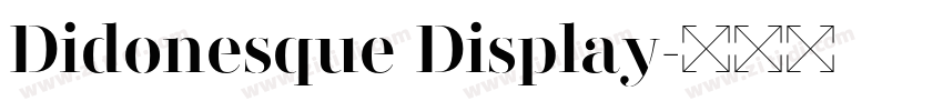 Didonesque Display字体转换